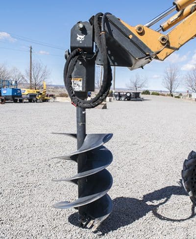 Auger Head Attachment for skid loaders