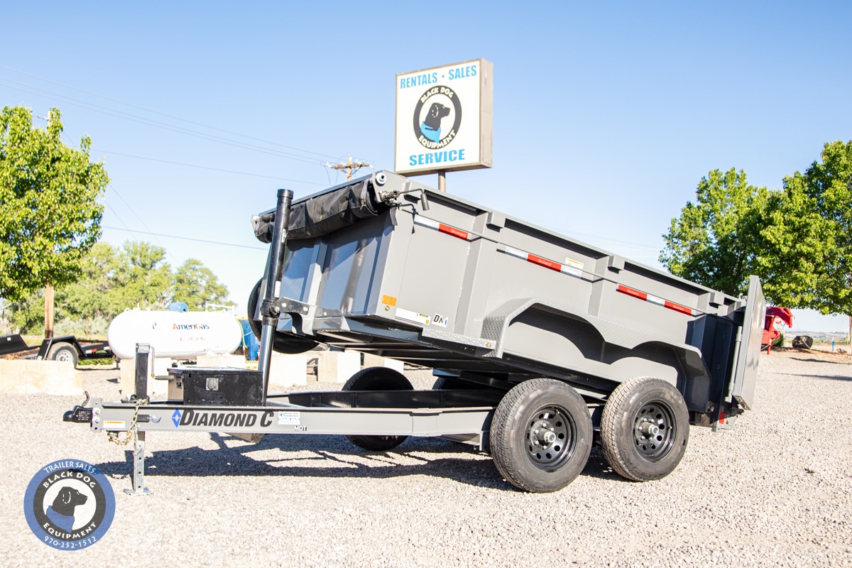 2023 Diamond C 10' Dump Trailer for Sale | MDT20610’DUMP Cement Gray