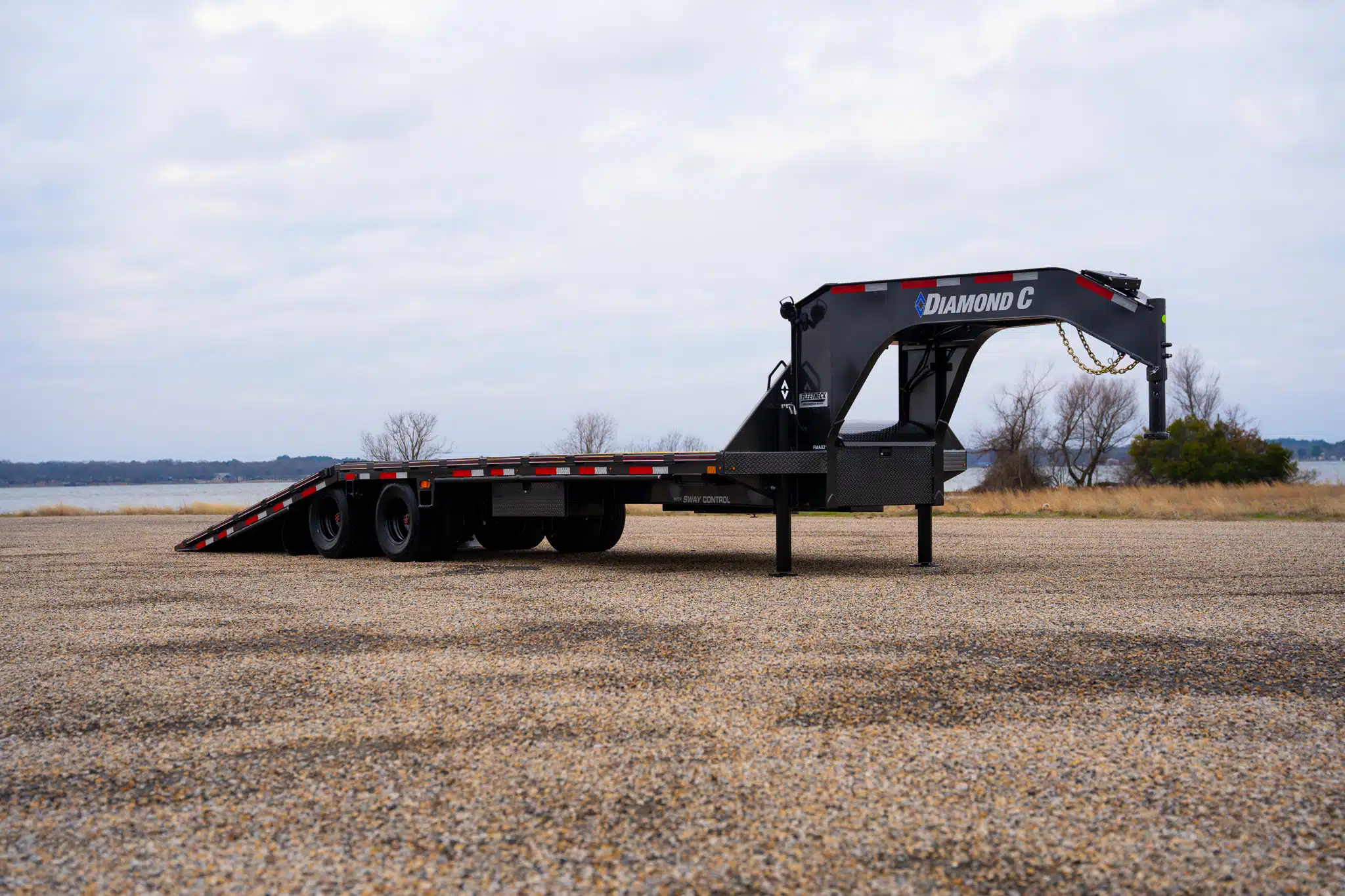 Diamond C Trailer parked