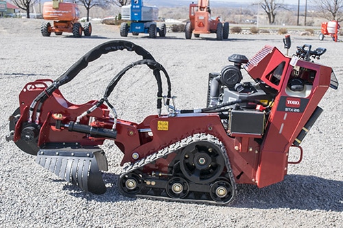 Side of Stump Grinder Rental