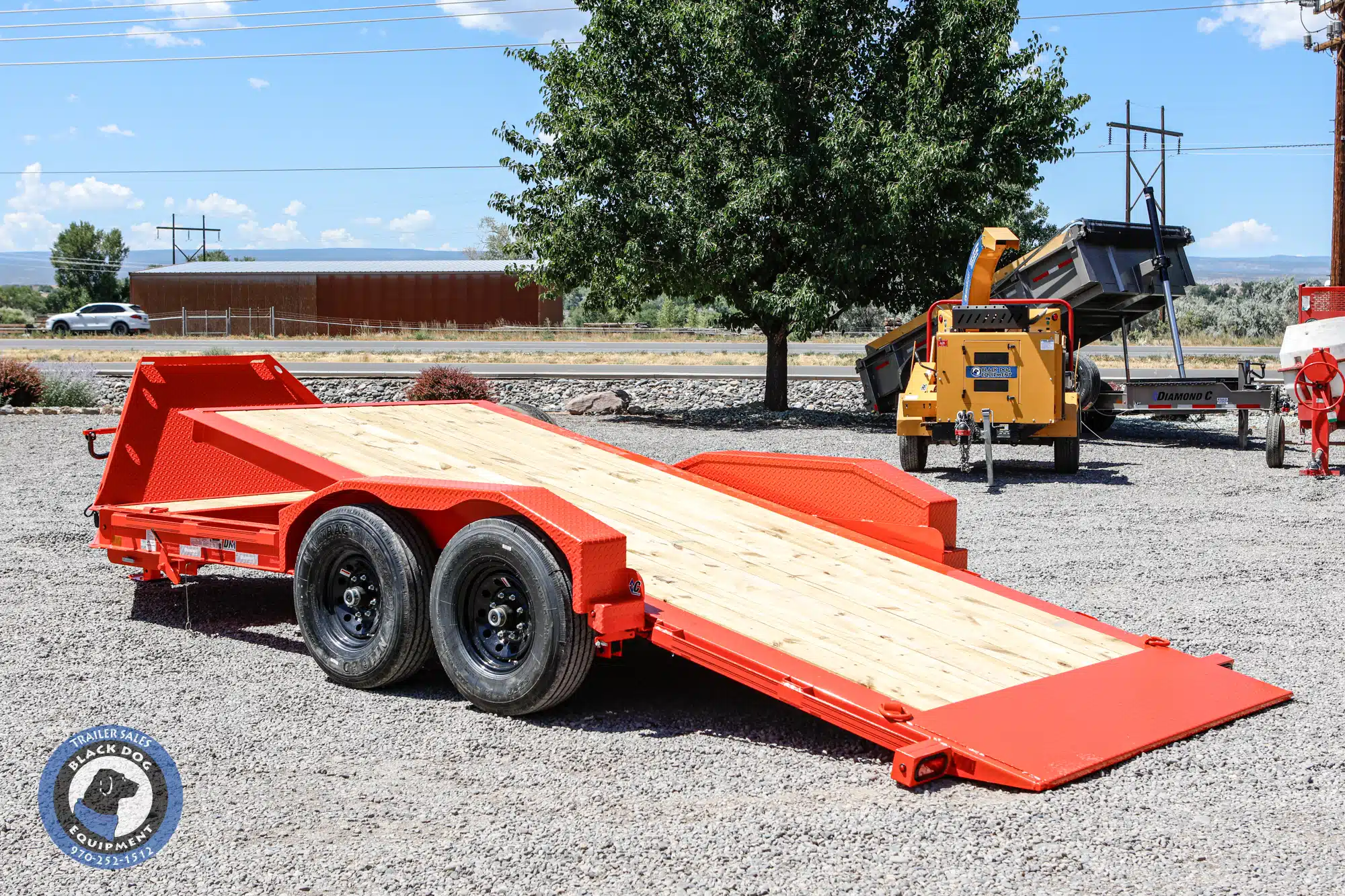Diamond C T1032 Tilt Trailer Tilted